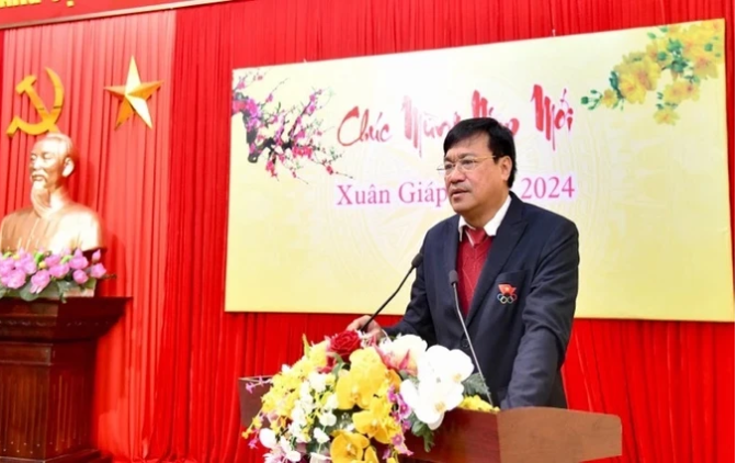 Cục trưởng Cục TDTT Đặng Hà Việt đã có những trao đổi về phát triển thể dục, thể thao trong giai đoạn mới. Ảnh: CỤC TDTT