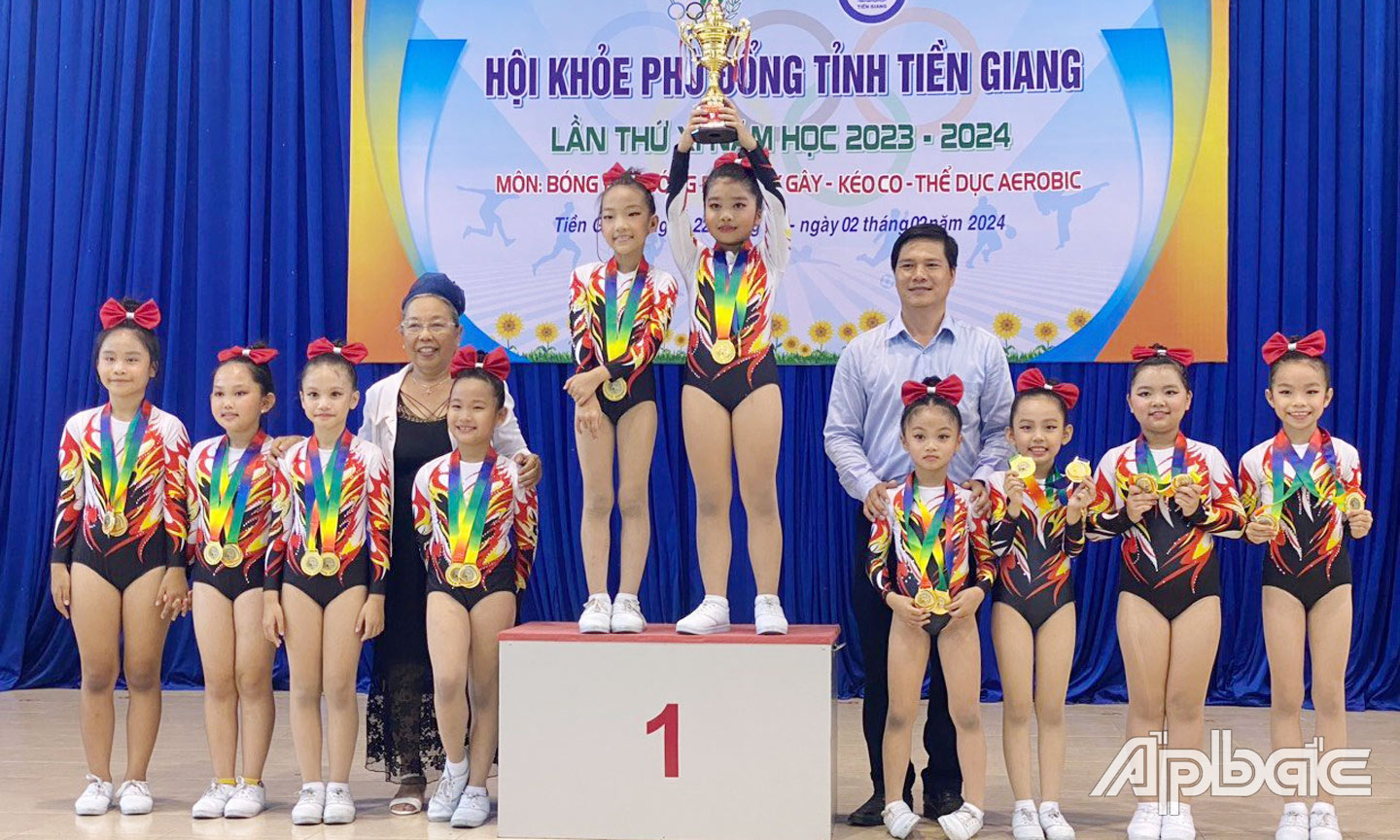 Vận động viên của TP. Mỹ Tho tại HKPĐ cấp tỉnh. 