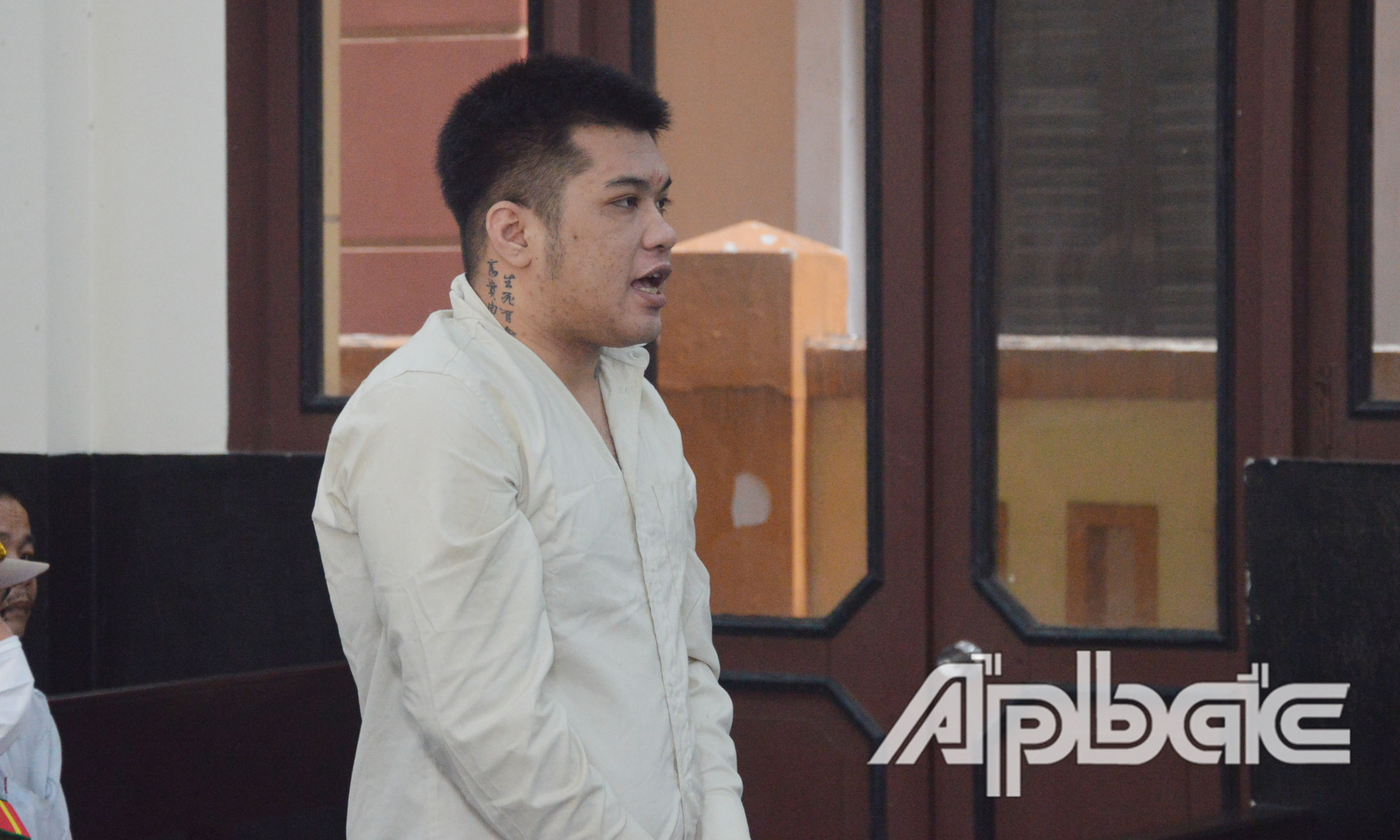 Bị cáo hải tại phiên tòa.