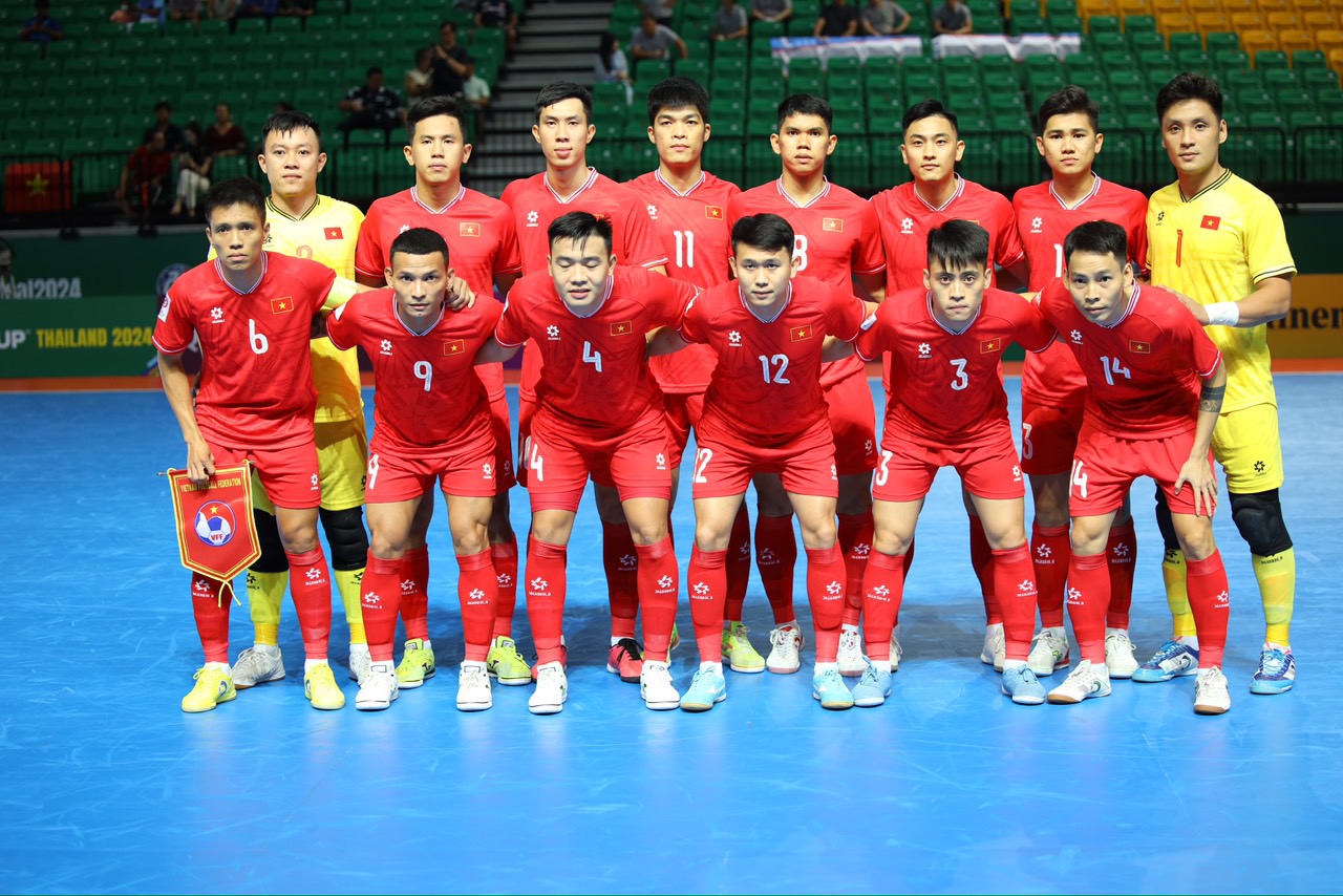 Đội tuyển futsal Việt Nam. Ảnh VFF