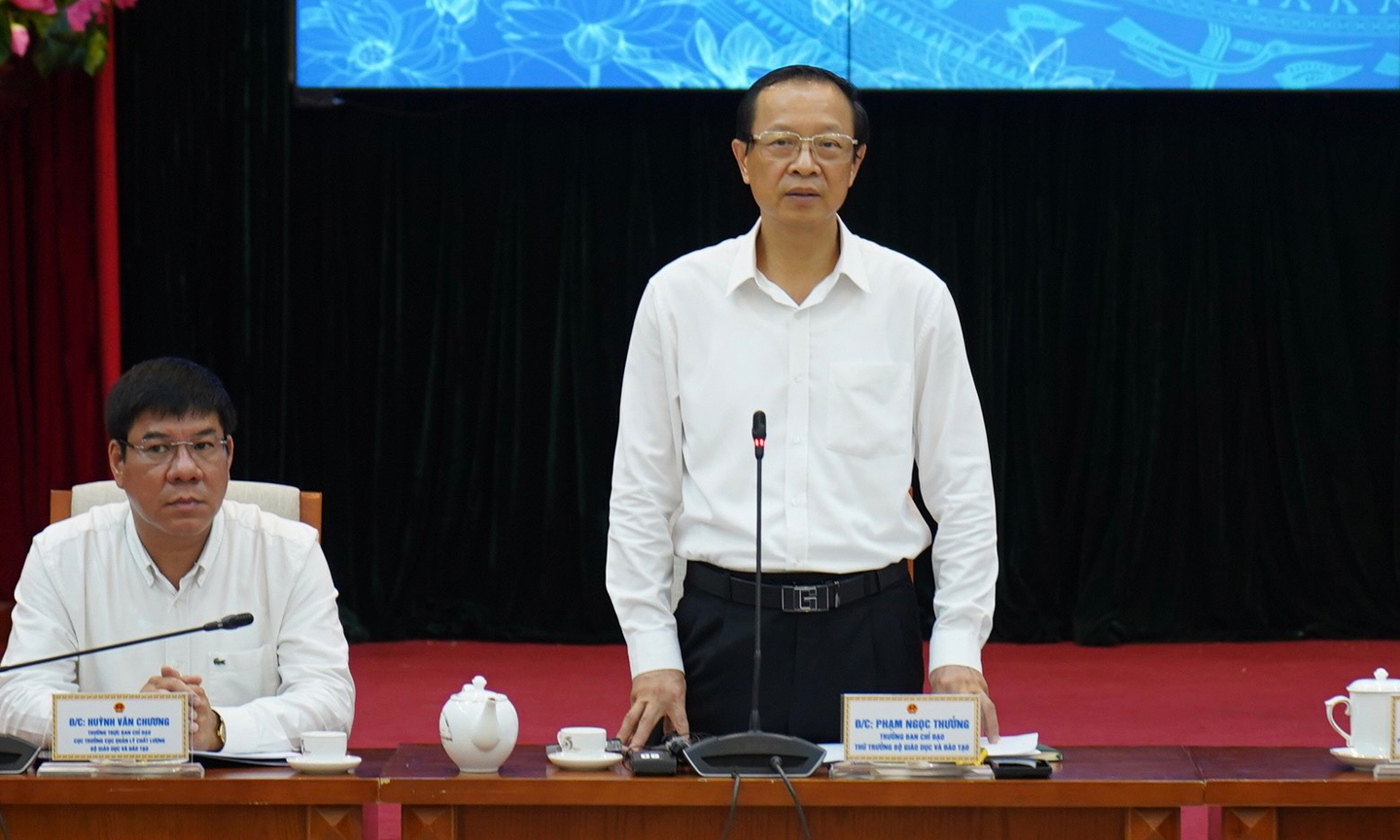 Thứ trưởng Phạm Ngọc Thưởng đánh giá, Kỳ thi tốt nghiệp THPT năm 2024 đã diễn ra an toàn, nghiêm túc, đúng Quy chế.