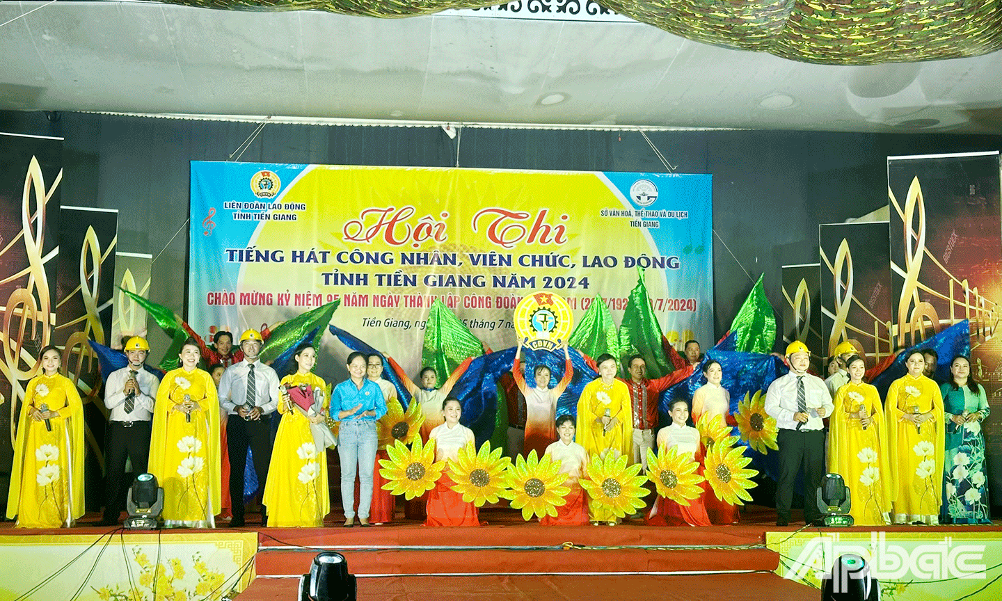 Các tiết mục tham gia tại Hội thi tiếng hát công nhân, viên chức, lao động (CNVCLĐ) tỉnh Tiền Giang - Cụm 1