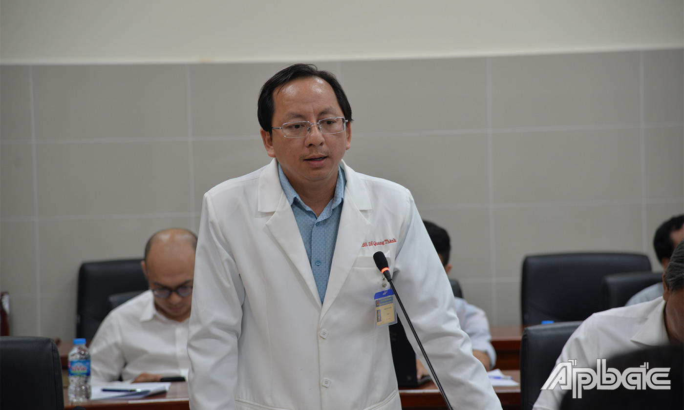 Lãnh đạo Bệnh viện Đa khoa tỉnh Tiền Giang