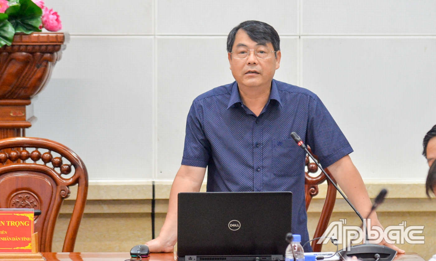 Phó Vụ trưởng Vụ Đất đai Bùi Văn Hải triển khai phổ biến một số điểm mới, nổi bật của Luật Đất đai năm 2024