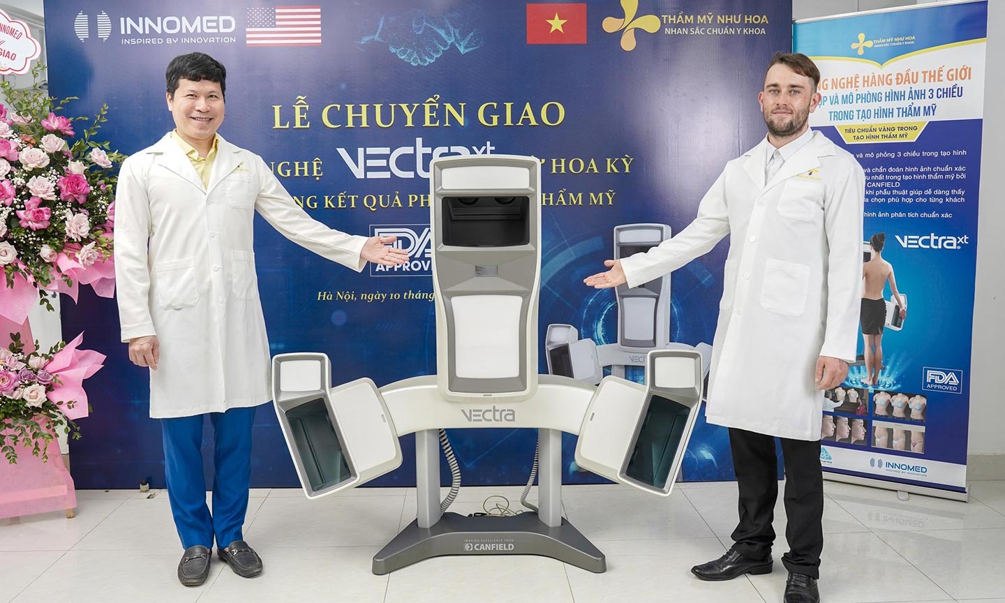 Công nghệ Vectra XT 3D xem dáng mũi trước phẫu thuật.