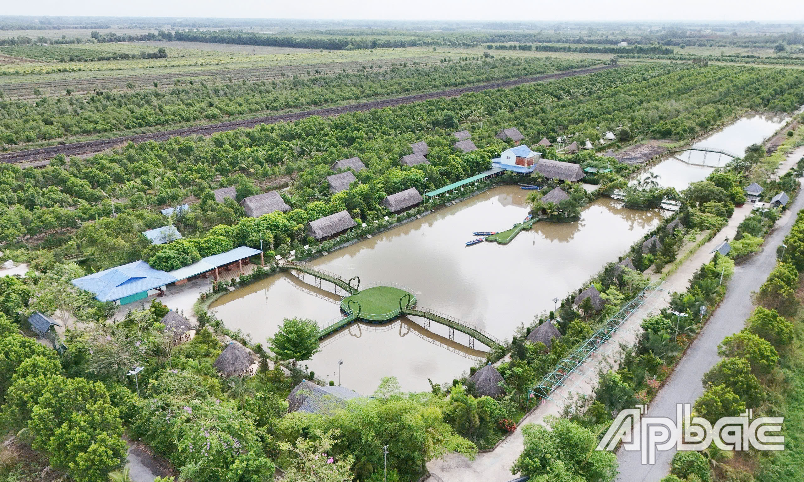 Một góc Khu du lịch sinh thái Trung Kiên.