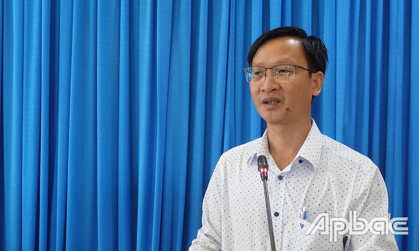 Đồng chí Huỳnh Vũ Phương phát biểu chỉ đạo.