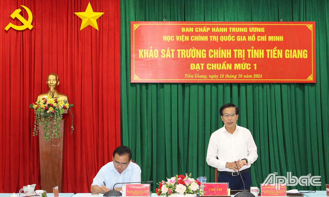 PGS. TS Hoàng Phúc Lâm, Phó Bí thư Đảng ủy, Phó Giám đốc Học viện, Phó Chủ tịch Hội đồng thẩm định