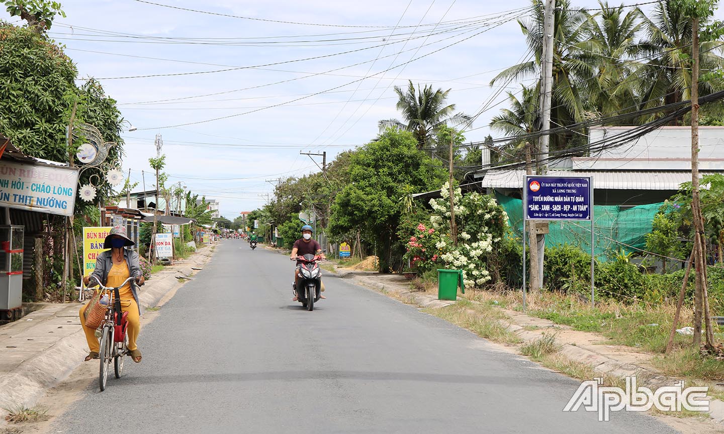 Tuyến đường nhân dân tự quản do MTTQ phát động thực hiện.
