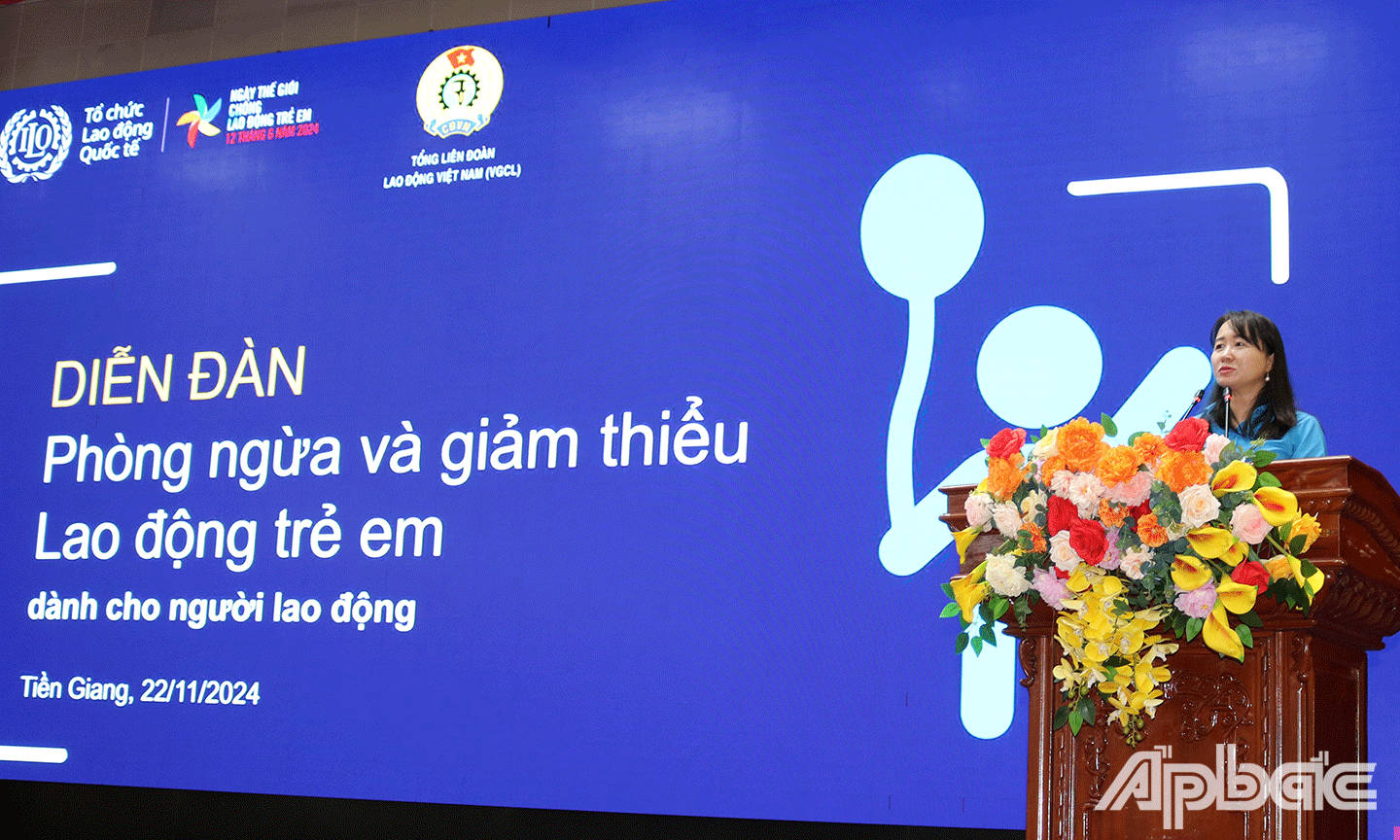 Phó Trưởng ban Nữ công Tổng LĐLĐ Việt Nam Trần Thu Phương