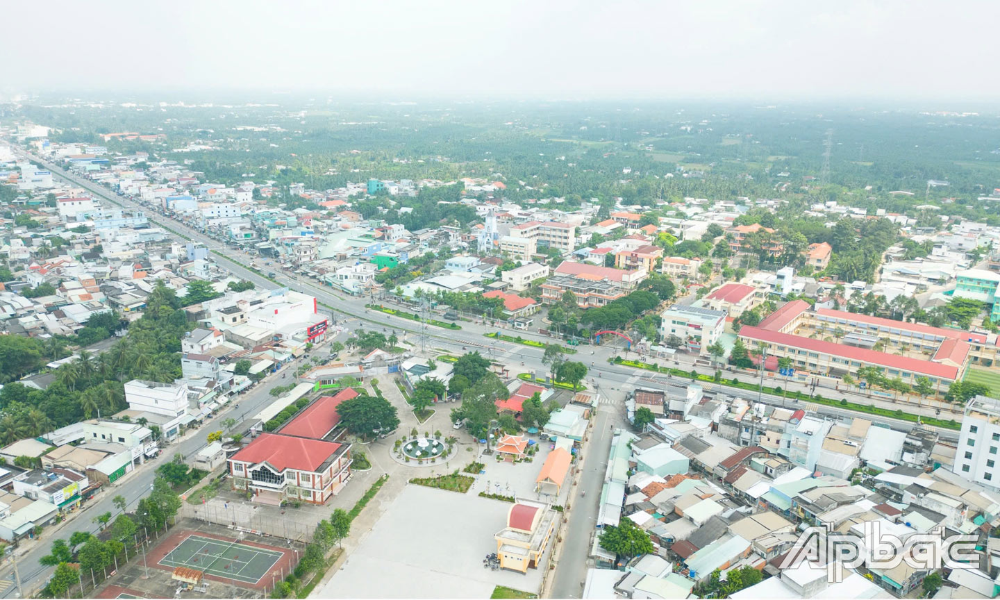 Một góc thị trấn Tân Hiệp.