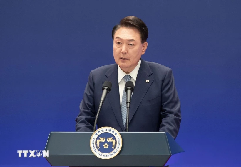 Tổng thống bị luận tội Yoon Suk Yeol. Ảnh: THX/TTXVN