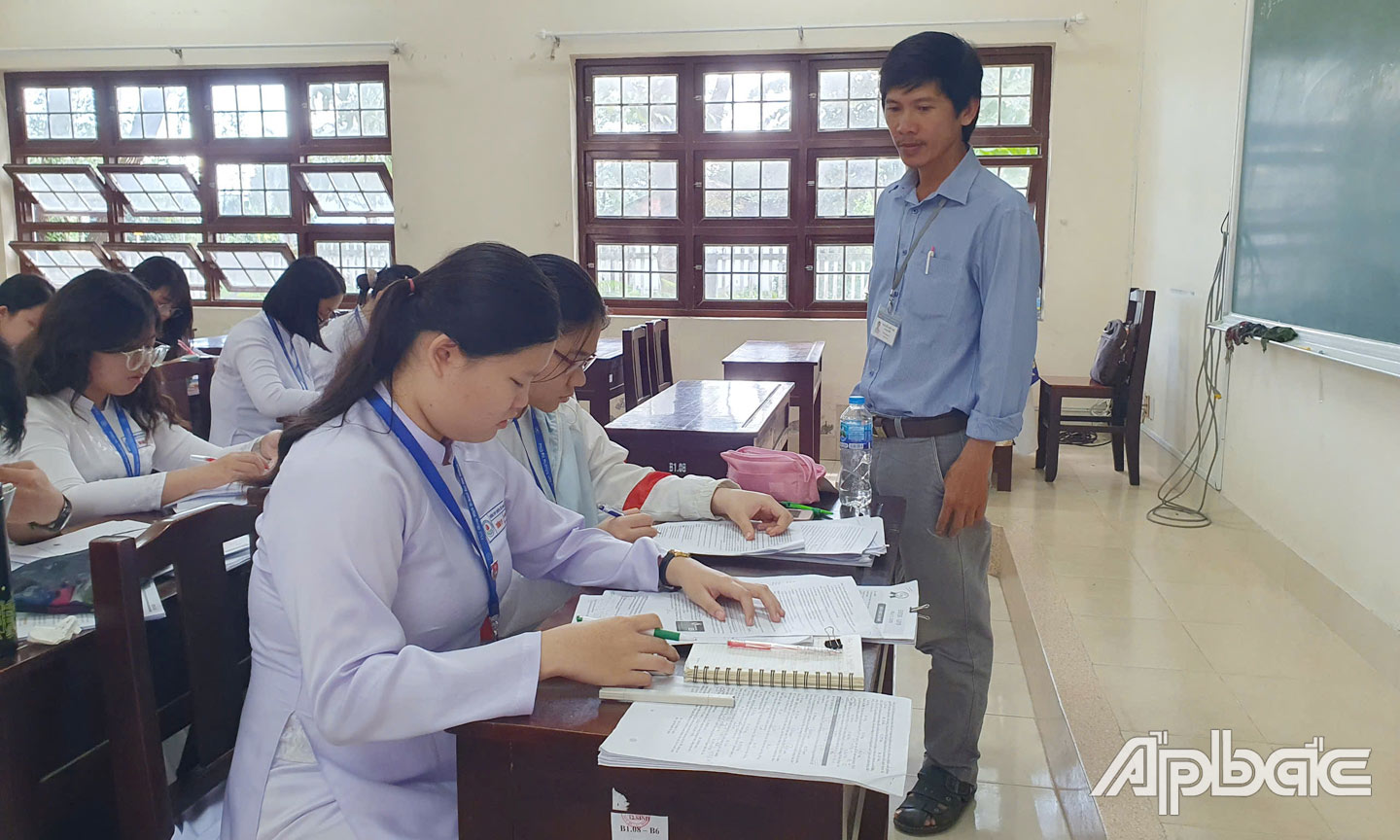 Sau kỳ nghỉ Tết Nguyên đán 2025, các cơ sở giáo dục nhanh chóng đưa các hoạt động đi vào ổn định (ảnh chụp tại Trường THPT Chuyên Tiền Giang).