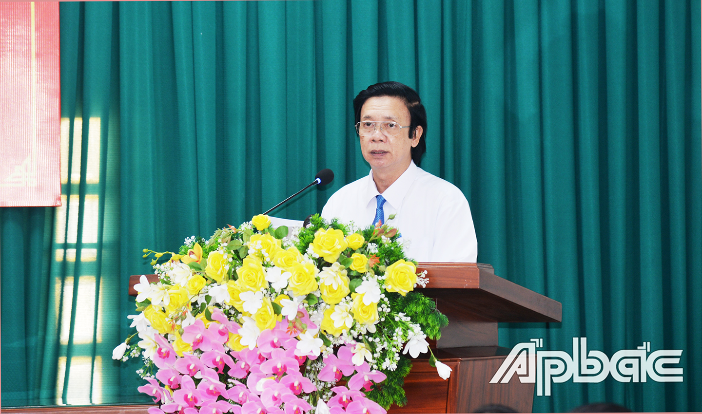 Đồng chí Nguyễn Văn Danh, Bí thư Tỉnh ủy chỉ đạo hội nghị