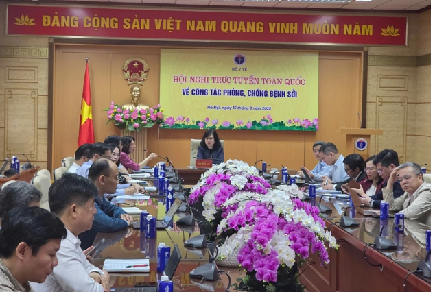Cuộc họp trực tuyến chiều 15-3.