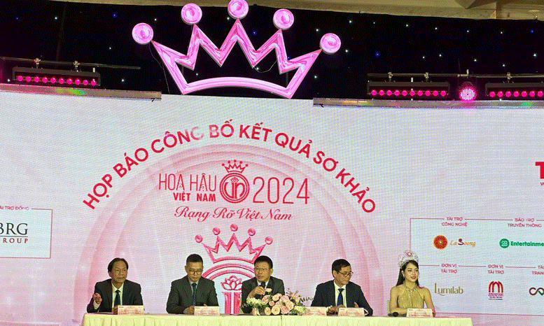 Họp báo công bố Vòng Chung khảo Hoa hậu Việt Nam 2024. Ảnh: VGP/DA
