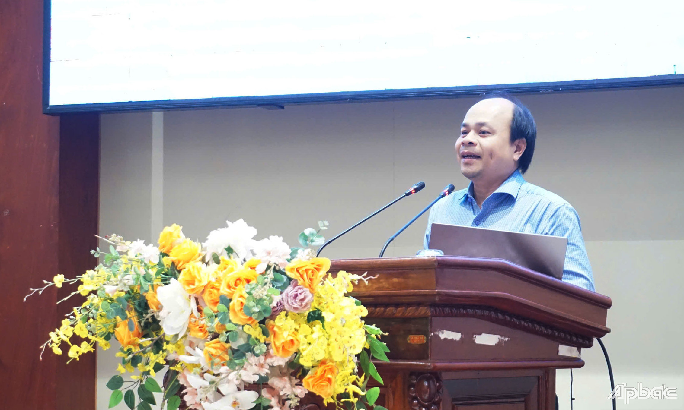 Đồng chí Trần Văn Dũng phát biểu tại hội nghị.