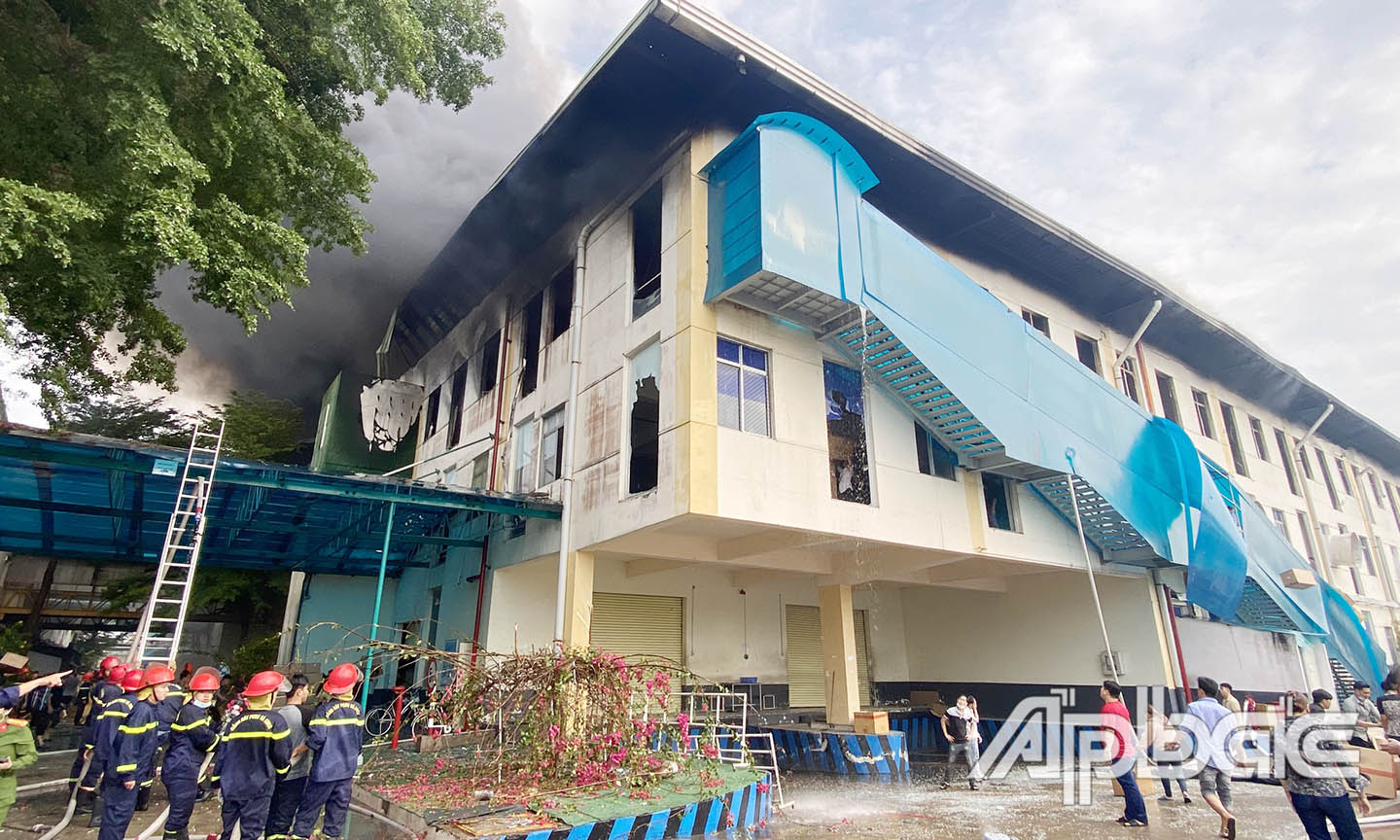 Hiện trường vụ cháy.