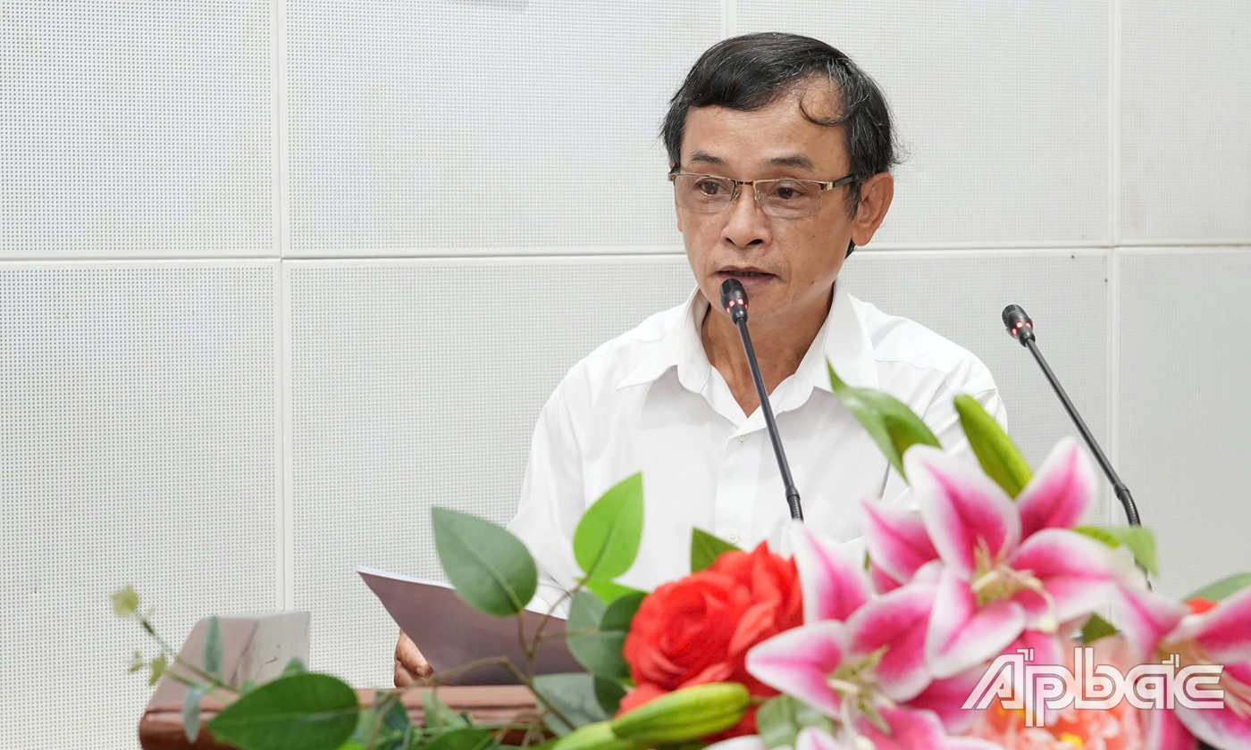 Thạc sĩ Trịnh Phong Danh, Chi cục Trưởng Chị cục an toàn vệ sinh thực phẩm thông qua kế hoạch Tháng 