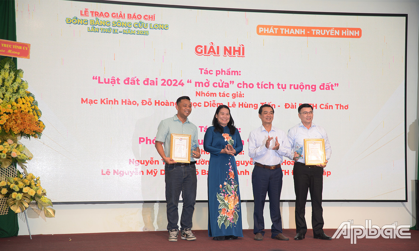 Tác giả, nhóm tác giả đoạt giải Nhì thể loại Phát thanh và Truyền hình.