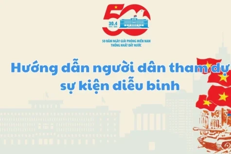 Hướng dẫn tham dự kỷ niệm 50 năm Giải phóng miền nam, thống nhất đất nước an toàn