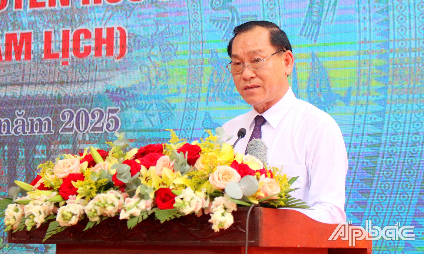 đồng chí Nguyễn Văn Vĩnh, Phó Bí thư Tỉnh ủy, Chủ tịch UBND tỉnh Tiền Giang nhấn mạnh