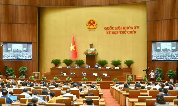 Quốc hội sáng 22-5. Ảnh: VIẾT CHUNG.