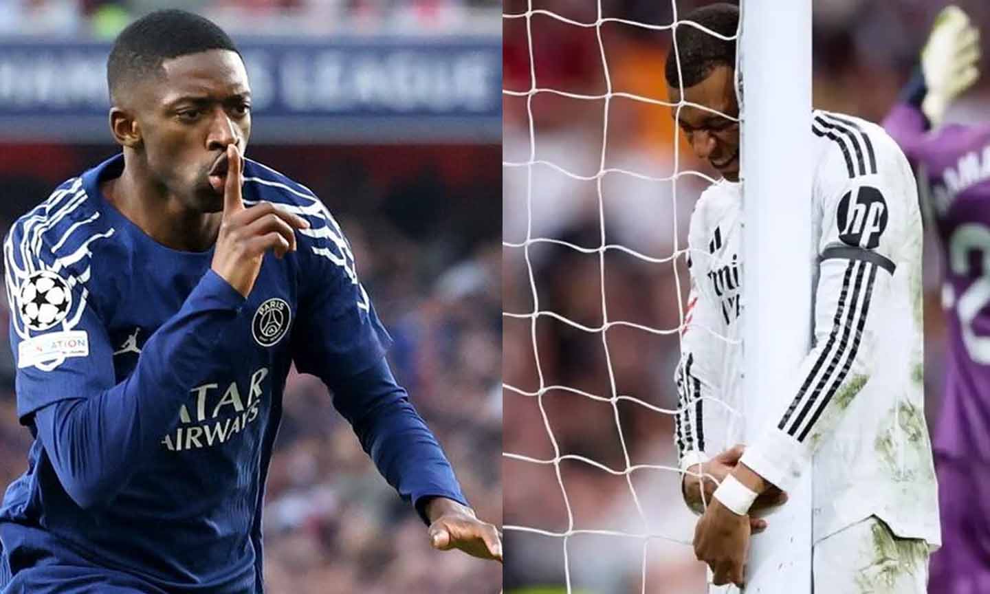 Dembele và Mbappe là hai mặt đối lập thú vị của bóng đá châu Âu mùa này. Ảnh: Vietnn