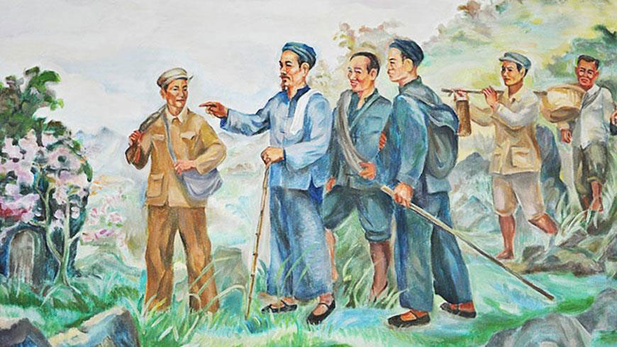 Sau 30 năm bôn ba hoạt động ở nước ngoài, ngày 28-1-1941, Nguyễn Ái Quốc trở về nước để trực tiếp lãnh đạo cuộc đấu tranh cách mạng. Ảnh: Tư liệu