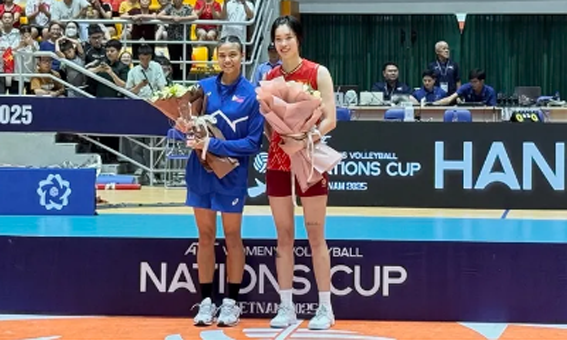 Thanh Thúy đã có danh hiệu cầu thủ chủ công xuất sắc nhất giải. Ảnh: MINH MINH