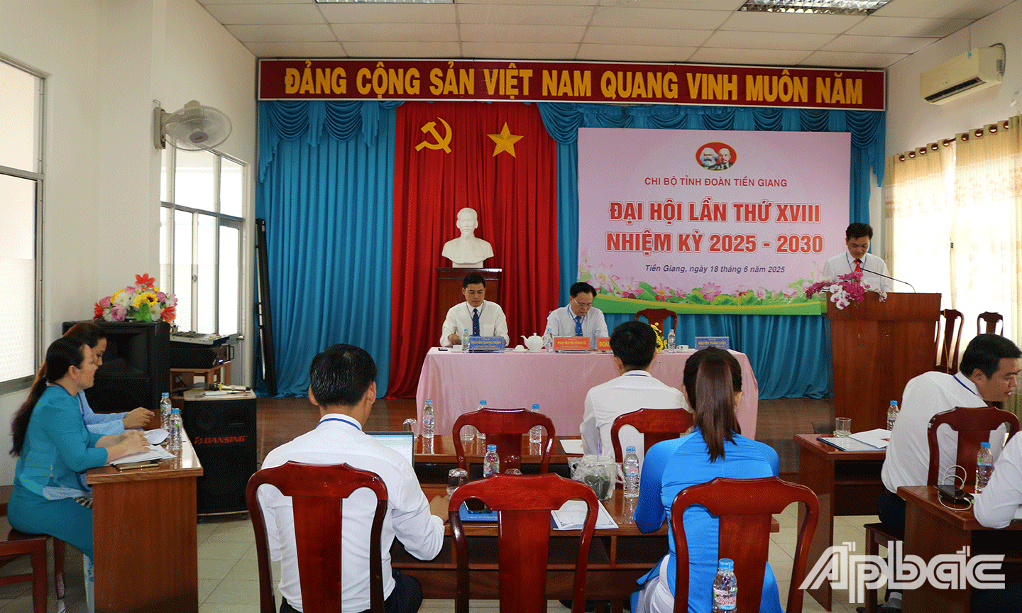 Chi bộ Tỉnh Đoàn Tiền Giang tổ chức Đại hội lần thứ XVIII, nhiệm kỳ 2025 – 2030