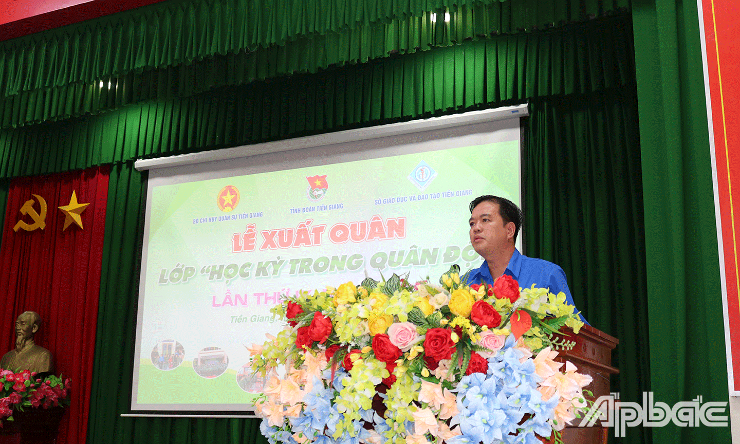 Đồng chí Phạm Thanh Giang Phó Bí thư Tỉnh đoàn Chủ tịch Hội đồng đội tỉnh Tiền Giang