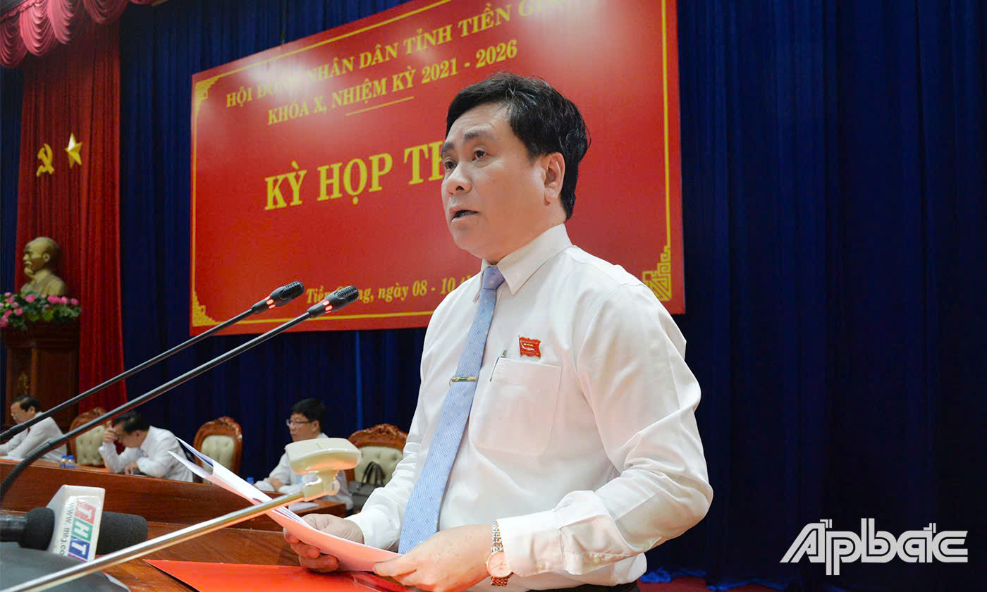 Đồng chí Trần Văn Dũng, Ủy viên Ban Thường vụ Tỉnh ủy Tiền Giang nhiệm kỳ 2020 - 2025, Phó Chủ tịch UBND tỉnh Tiền Giang