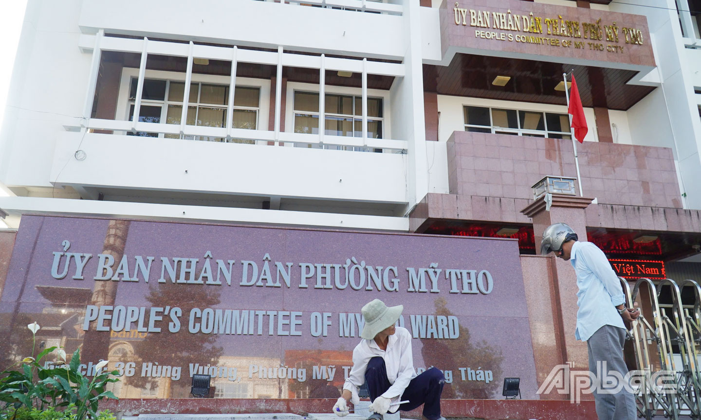 Trung tâm hành chính công phường Mỹ Tho đã sẵn sàng. 