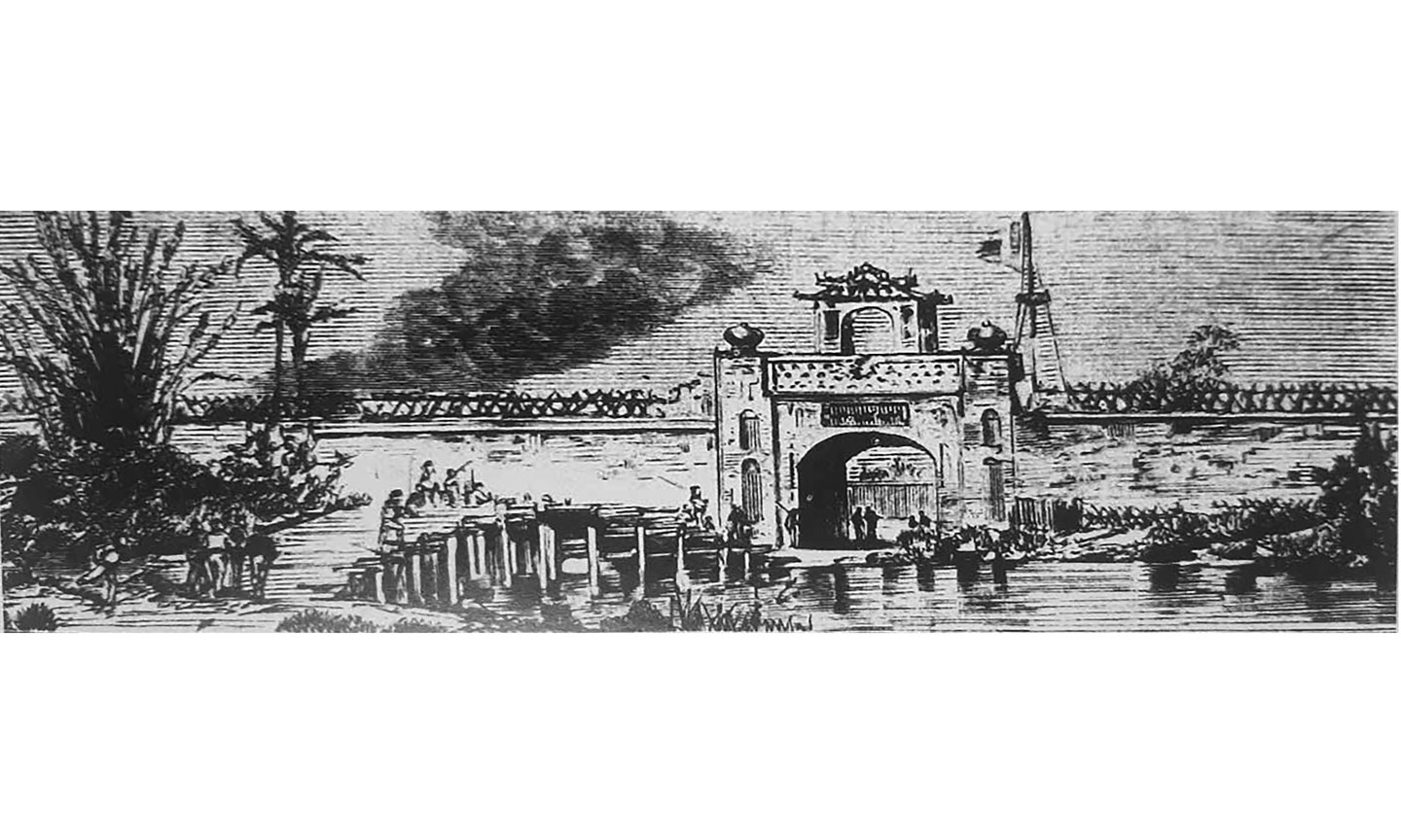 Cổng thành Nam Mỹ Tho.        								                                                                                                                 Ảnh: Tư liệu