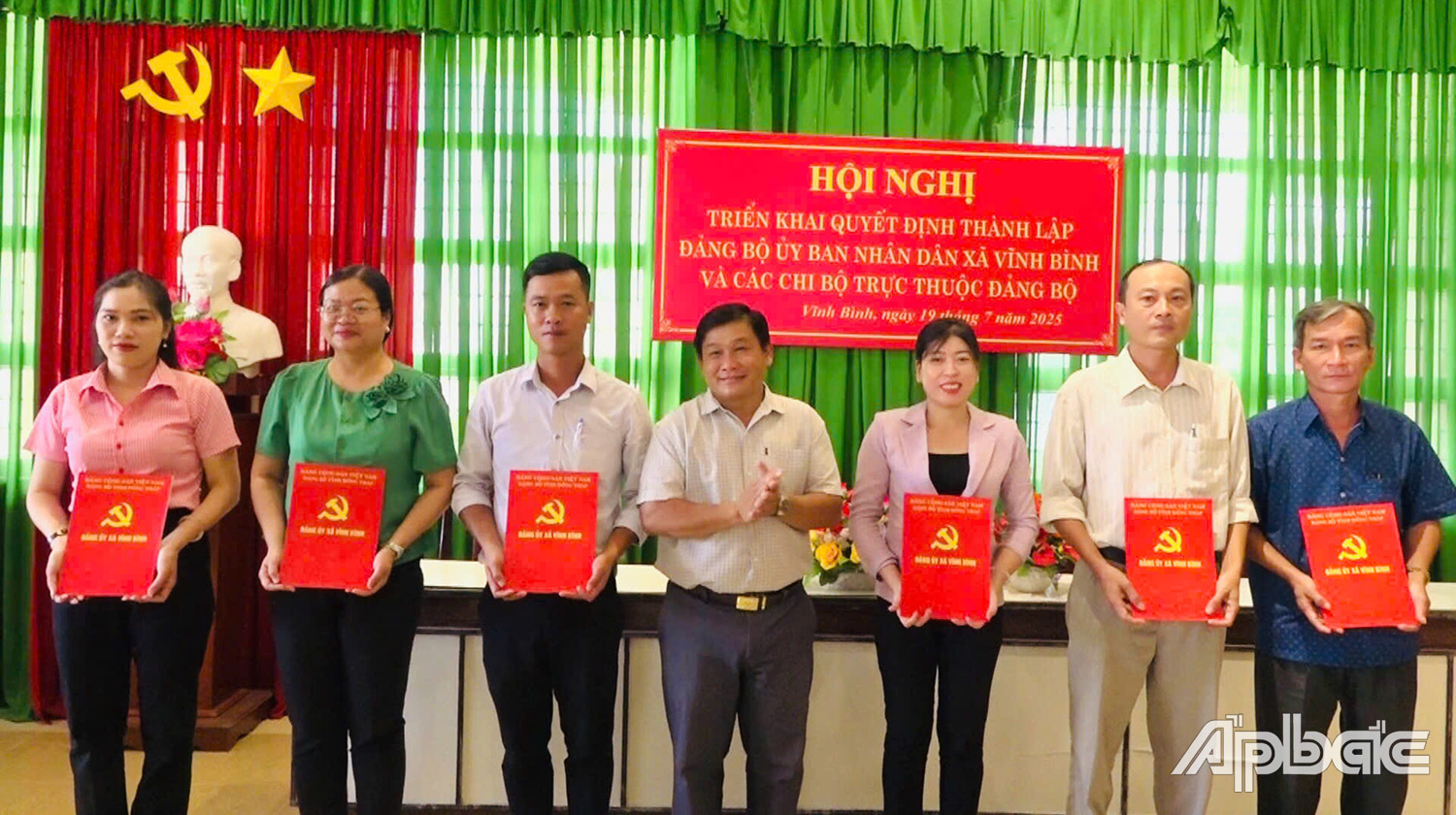 Chi bộ trực thuộc Đảng bộ UBND xã Vĩnh Bình 