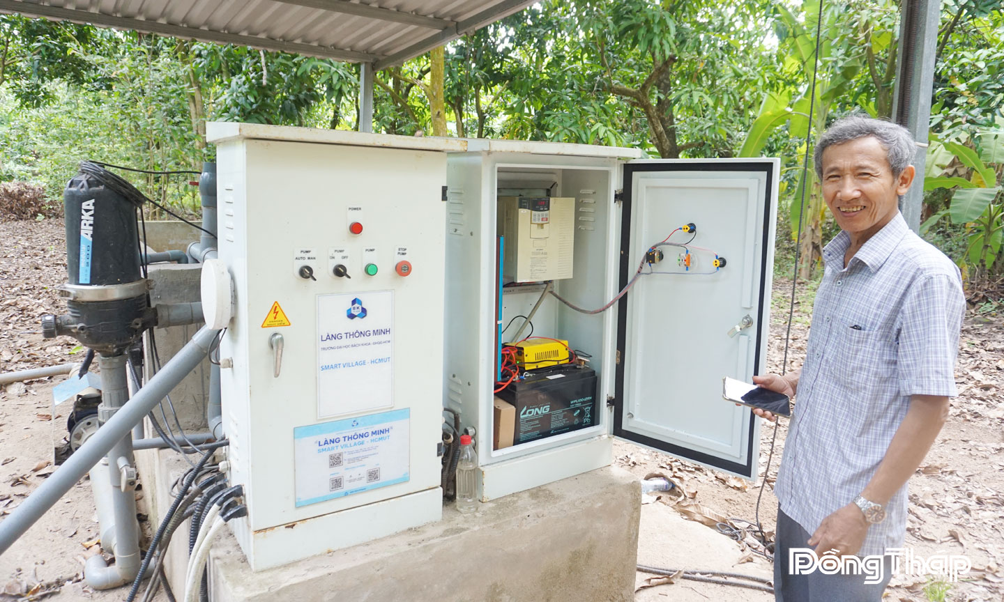 Hệ thống quan trắc môi trường tại “Làng thông minh” Tân Thuận Tây.