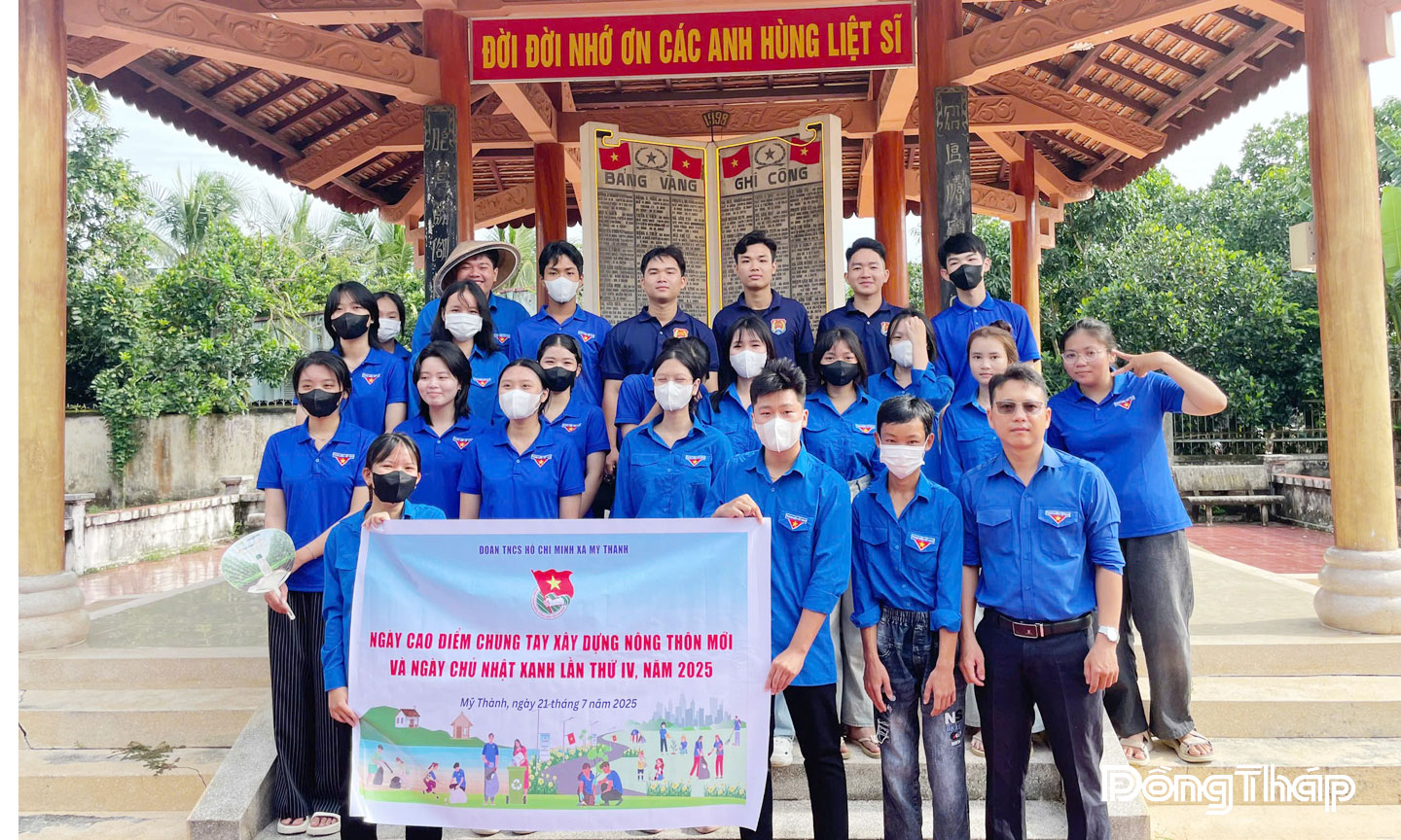 Đoàn Thanh niên xã Mỹ Thành tổ chức hoạt động “Ngày cao điểm chung tay xây dựng nông thôn mới và Chủ nhật xanh lần thứ 4”.