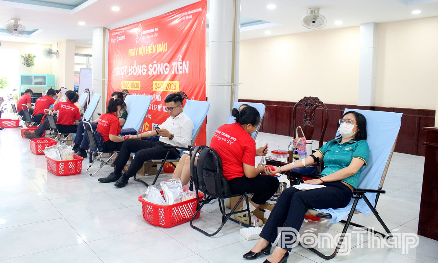 Phong trào hiến máu tình nguyện được lan tỏa trên địa bàn tỉnh Đồng Tháp.