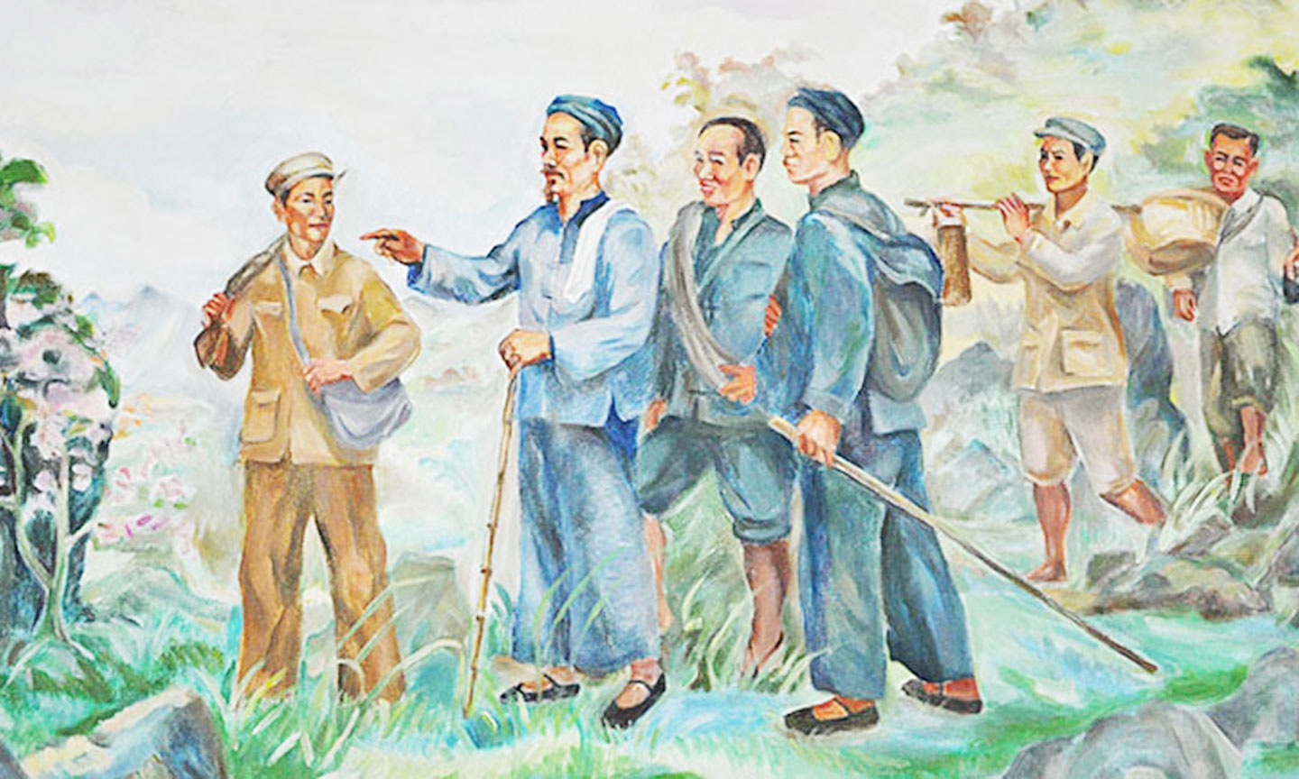 Bác Hồ về nước ngày 28-1-1941 sau cuộc hành trình 30 năm tìm đường cứu nước, cứu dân để trực tiếp lãnh đạo cách mạng Việt Nam. Ảnh: Tư liệu