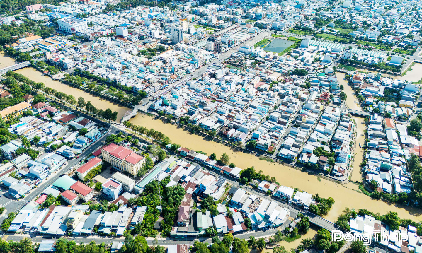 Quang cảnh đô thị phường Cao Lãnh.                                                                                                                               Ảnh: Hoàng Trọng