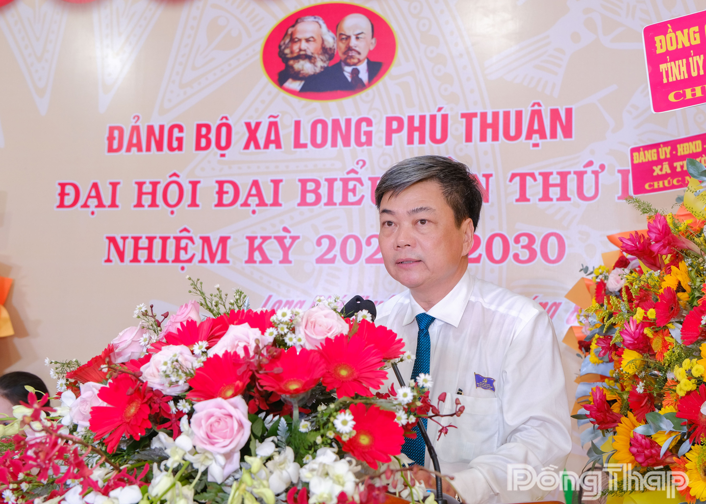 Đồng chí Phạm Văn Chuẩn, Ủy viên Ban Thường vụ Tỉnh ủy, Phó Chủ tịch Thường trực Hội đồng nhân dân tỉnh Đồng Tháp phát biểu chỉ đạo Đại hội.