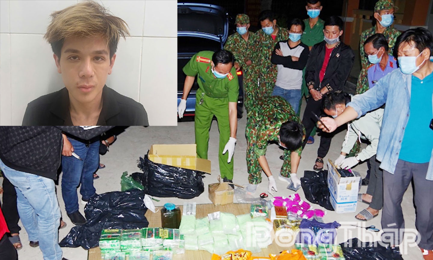 Đối tượng và số ma tuý bị bắt giữ.