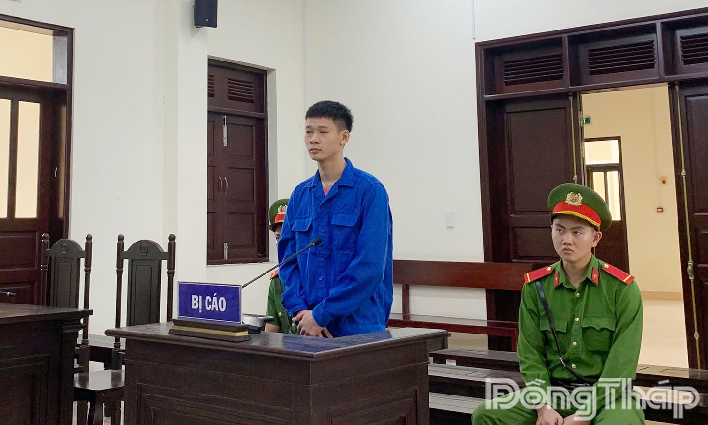 Bị cáo tại phiên toà xét xử.