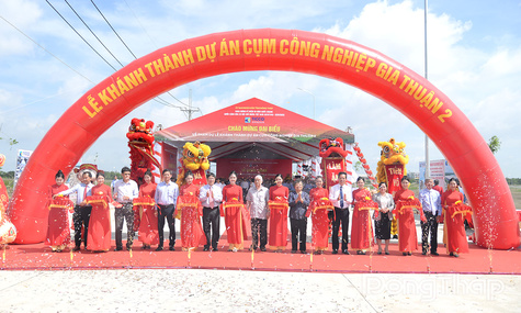 Đồng Tháp: Khánh thành Cụm công nghiệp Gia Thuận 2