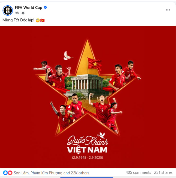 Lời chúc mừng đặc biệt của FIFA