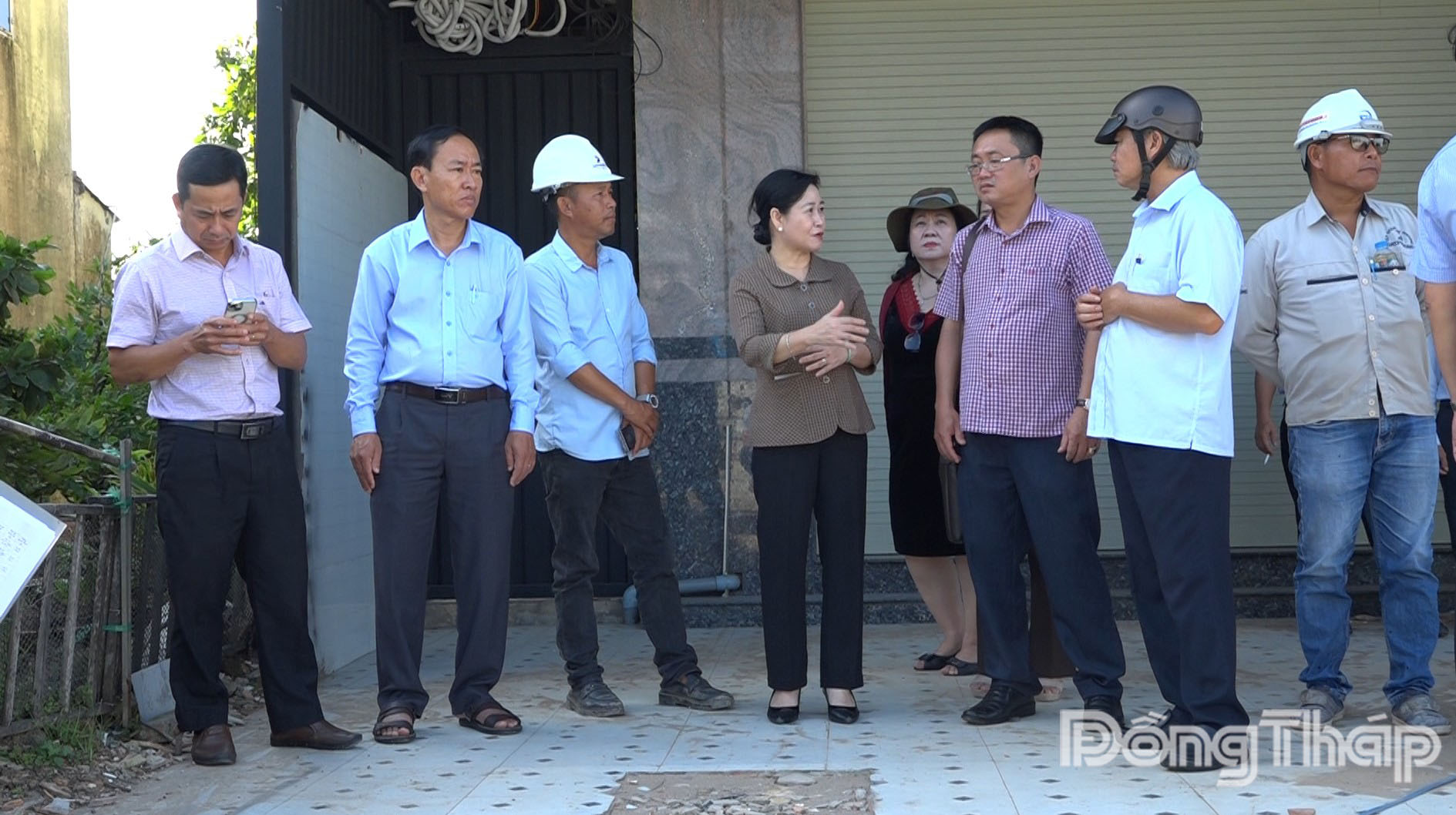 Đoàn công tác HĐND tỉnh khảo sát thực tế tiến độ thi công hạng mục cầu Sa Đéc