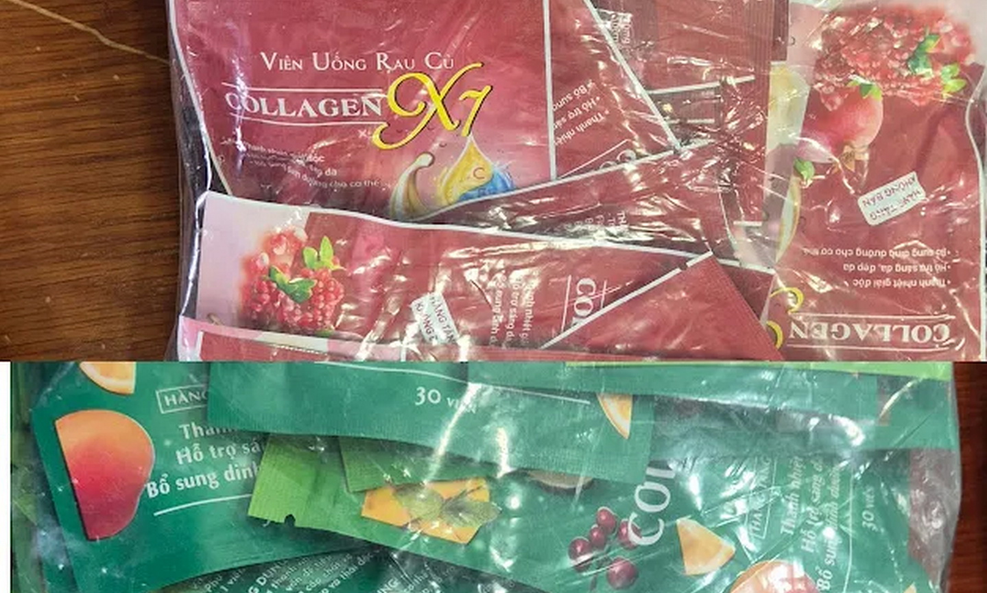 Các sản phẩm do công ty của Võ Thị Ngọc Ngân bán cho khách hàng. Ảnh: CQĐT