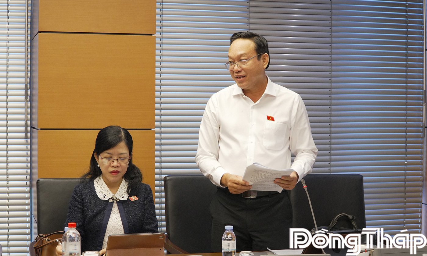 Đại biểu Nguyễn Văn Dương, phát biểu tại buổi thảo luận tổ