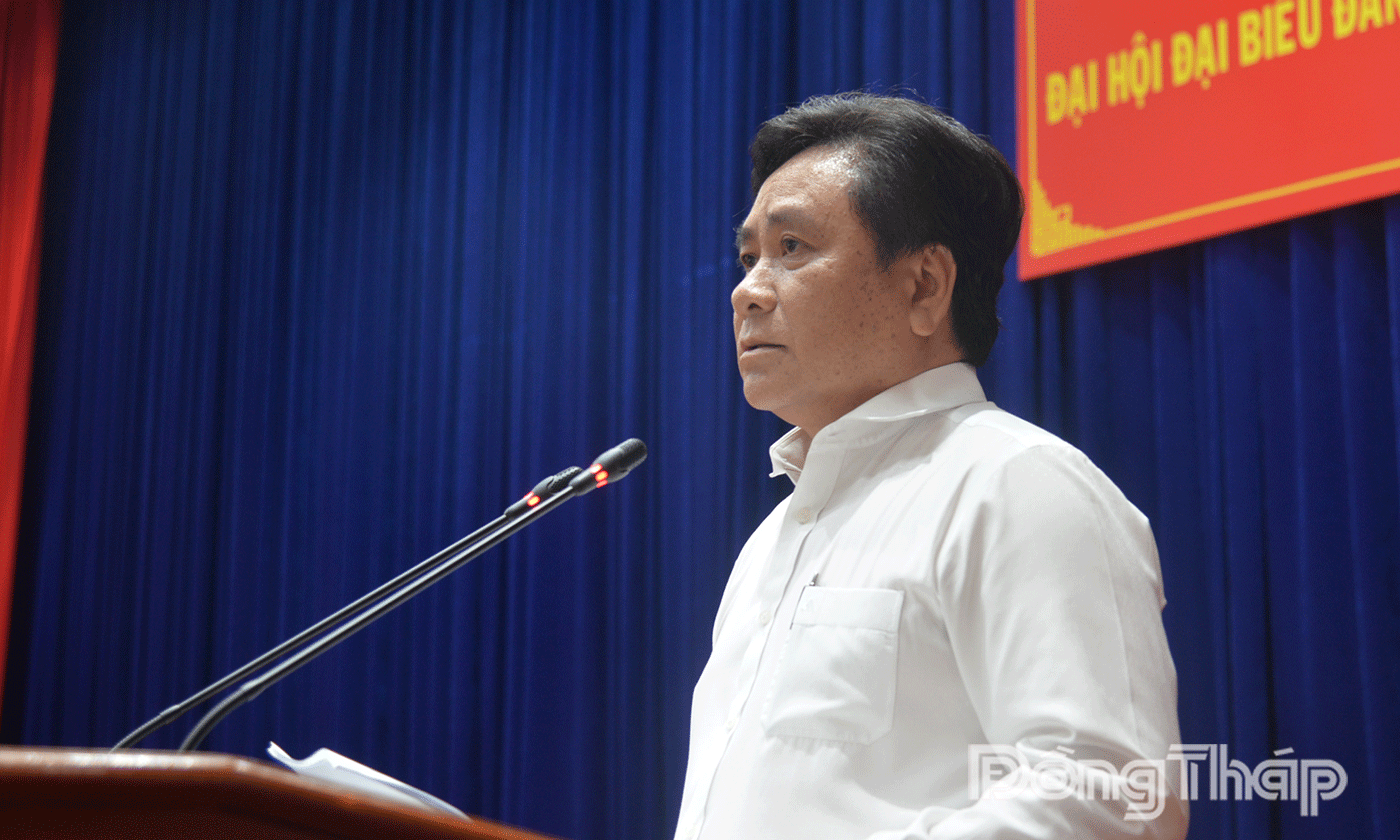 Đồng ch&iacute; Trần Văn Dũng qu&aacute;n triệt 2 chuy&ecirc;n đề: Định hướng ph&aacute;t triển c&ocirc;ng nghiệp tỉnh Đồng Th&aacute;p, giai đoạn 2025-2030 v&agrave; định hướng ph&aacute;t triển kinh tế tư nh&acirc;n tỉnh Đồng Th&aacute;p.